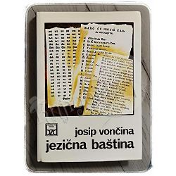 Jezična baština Josip Vončina