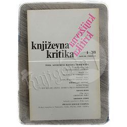 Književna kritika: časopis za estetiku književnosti 1/1988.