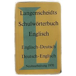  Langenscheidts Schulwörterbuch Englisch-Deutsch / Deutsch-Englisch
