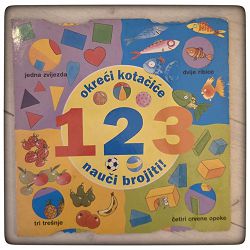 Okreći kotačiće : 123 – nauči brojiti Jan Lewis (ilustrator)