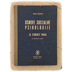 Osnove socijalne psihologije za studente prava Boris Sorokin