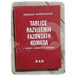 Tablice razvijenih fazonskih komada Dragan Mikovilović