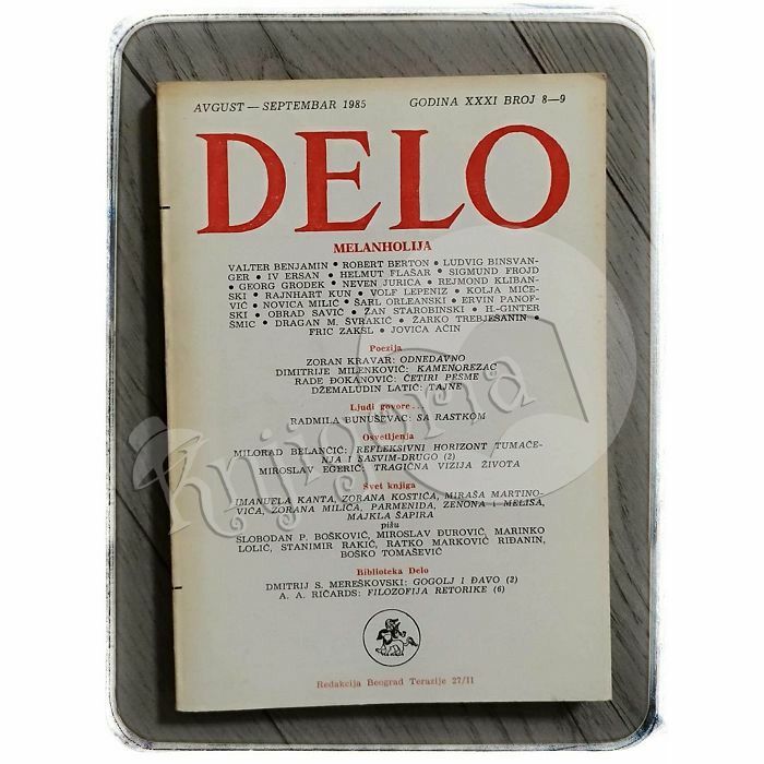 Delo XXXI/8-9 Melanholija