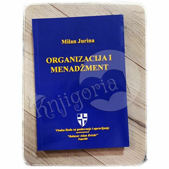 ORGANIZACIJA I MENADŽMENT Milan Jurina  