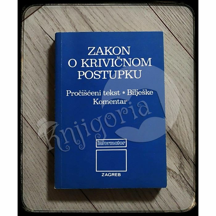 ZAKON O KRIVIČNOM POSTUPKU Vladimir Bayer